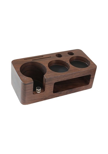 Suntek Kahve Sabotaj Tutucu Ahşap Kahve Sabotaj İstasyonu Tabanı Espresso Cafe Bar Için 51mm 53mm