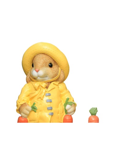 Homyl Tavşan Bahçe Heykeli Heykelcik Yard Dekor Çim 2-turp-ile