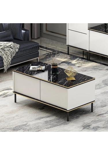 Orta Sehpa Kozan Beyaz Gold