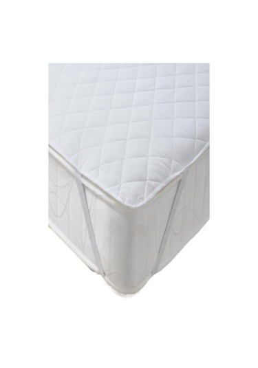 Mycey Kapitoneli Sıvı Geçirmez Alez 160x200 Cm Tek Kişilik Köşe Lastikli Beyaz