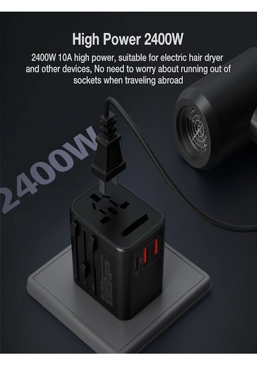 Çelikwork FC0014 20W Pd Type-c 2 Usb Hızlı Şarj Seyahat Taşınabilir Şarj Adaptör