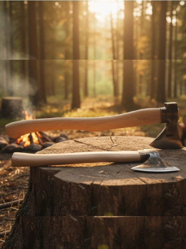 Profesyonel Odun Yarma Baltası / Kamp Baltası - Tam Dövme Çelik - Uzun Sap