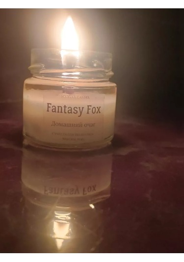 Fantasy Fox Ahşap Fitilli Kokusuz Mum 241319530 Beyaz