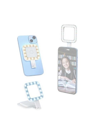 Pazly D13408w Manyetik Led Dolgu Işığı - Telefon Selfie Işığı Beyaz Beyaz