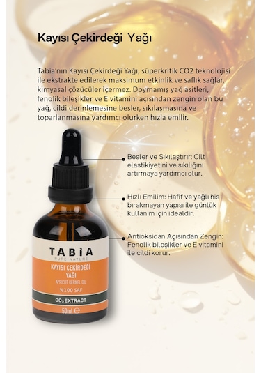 Tabia Kayısı Çekirdeği Yağı 50 ML