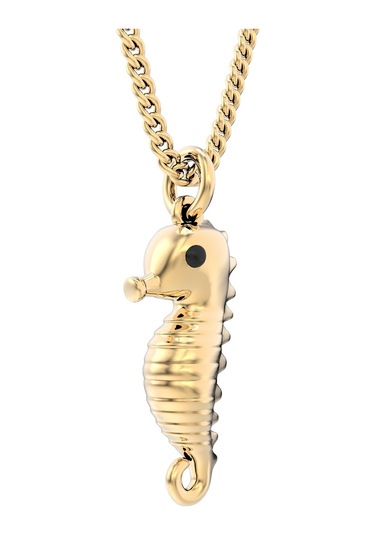 Chocli 18 Ayar Altın Kaplama Denizatı Kolye
