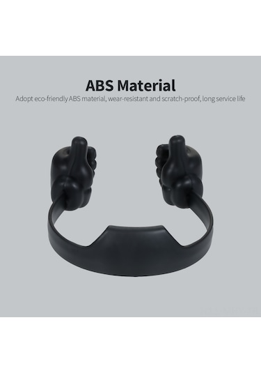 Monyee Abs Malzeme Siyah Parmak Tipi Telefon Tutucu, Sağlam, Taşınabilir, 7 İnç Altı Telefon Ve Tabletler İçin Evrensel