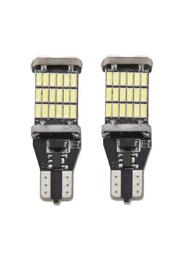Leasetake 2 Adet T15 W16w Led Geri Vites Ampulü 920 921 912 Hatasız 4014 45smd Vurgulu Fren Ampulü Dc12v
