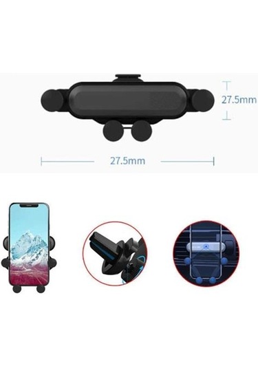 Buffer 4 Nokta Destekli Araç İçi Cep Telefonu Tutucu