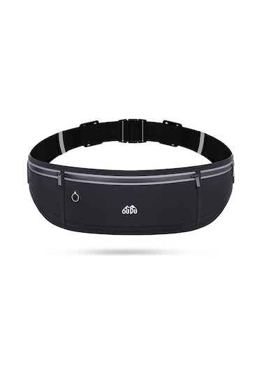 Chunkyated Spor Bel Çantası Çalışan Telefon Çantası Siyah