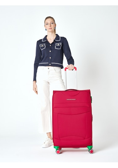 14bnt2700 Polipropilen 3 Lü Valiz Seti Kırmızı