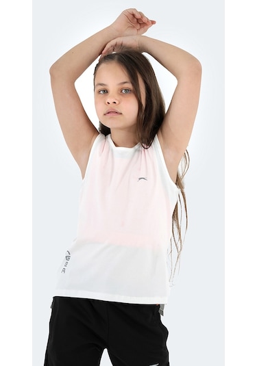 Slazenger  Dylan In Kız Çocuk Tişört Beyaz