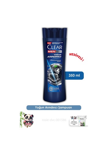Clear Men Yoğun Arındırıcı Kepeğe Karşı Şampuan 350 ML + Rosie