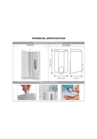 Vialli S4b Sıvı Sabun Dispenseri 1000 Ml Siyah