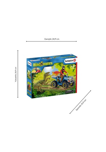 Schleich Dinosaurs Oyun Seti Velociraptorden Kaçış 41466