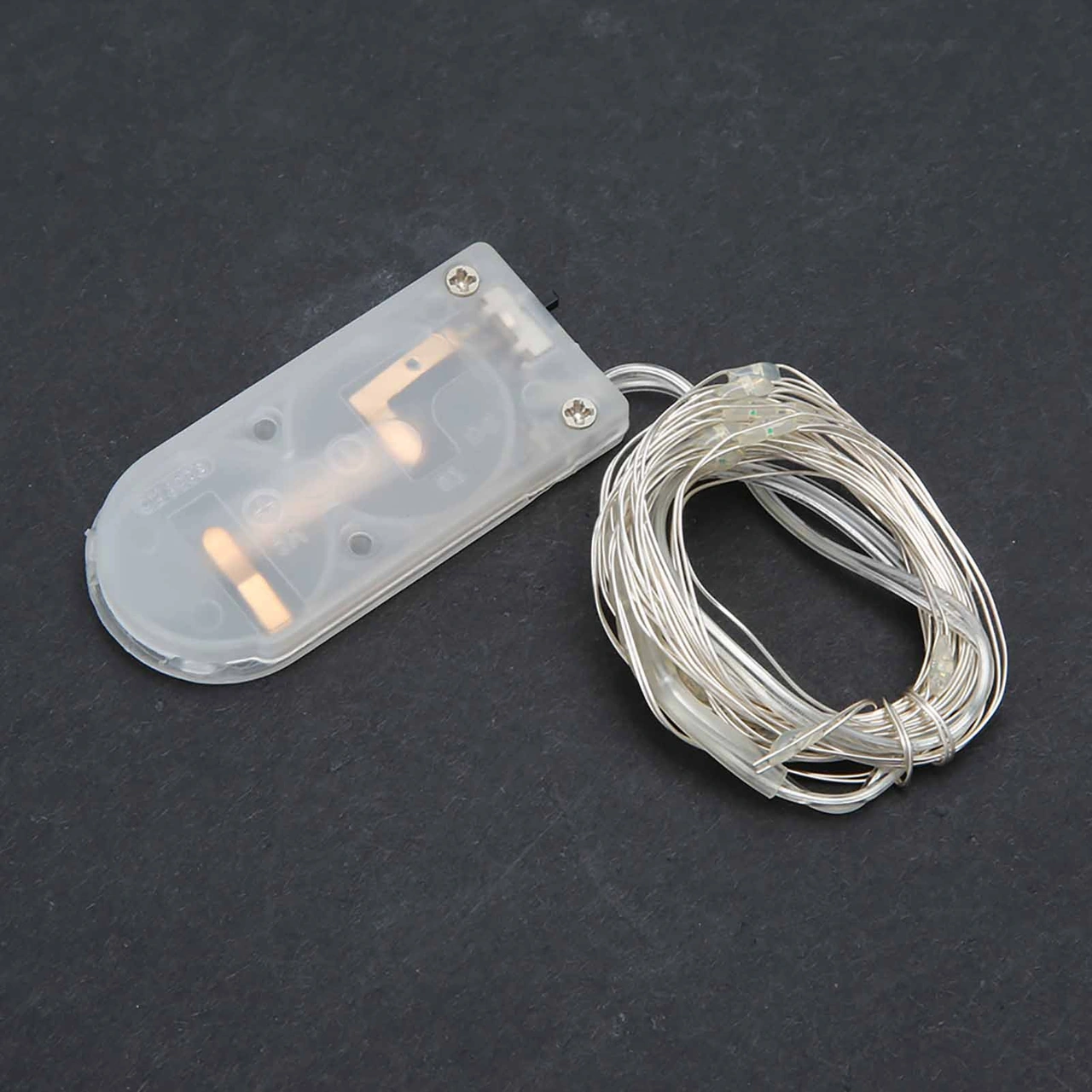 Fosenze Renkli Led Bakır Tel Işık Zinciri 2m - Dışarıdaki Dekorasyonlar İçin Su Geçirmez, Enerji Tasarruflu Pil Dahil Değil Renkli