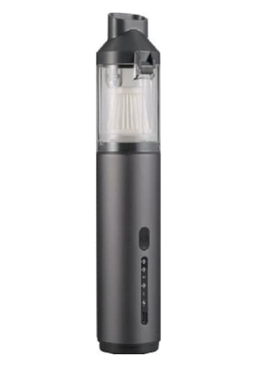 Araç İçi Küçük Yüksek Emişli Elektrikli Süpürge: Taşınabilir Şişirilebilir Çift İşlevli-gri