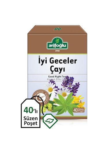 Arifoğlu İyi Geceler Karışık Bitki Süzen Poşet Çay 40 x 1.8 G