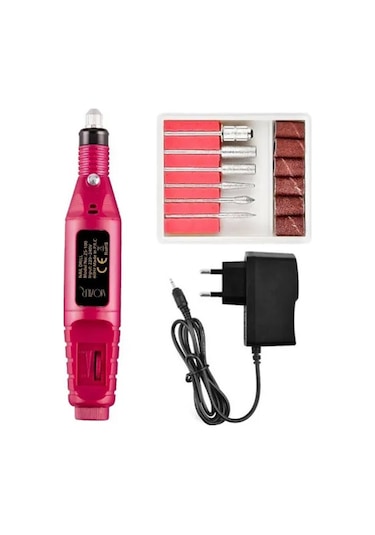 Mobee Manikür Pedikür Seti 12'li + Elektrikli Tırnak Törpü Seti