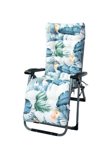 Sones 170 X 53 X 8cm Kalınlaştırılmış Baskılı Kapşonlu Askılı Ev Veranda Şezlong Matı Hawaii Stili