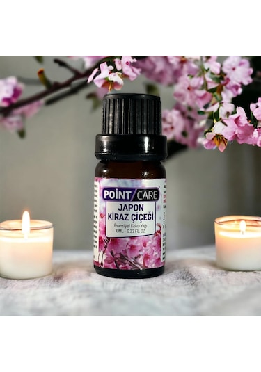Point Care Japon Kiraz Çiçeği Kokulu Mum Esansı 10ml ,soya Wax