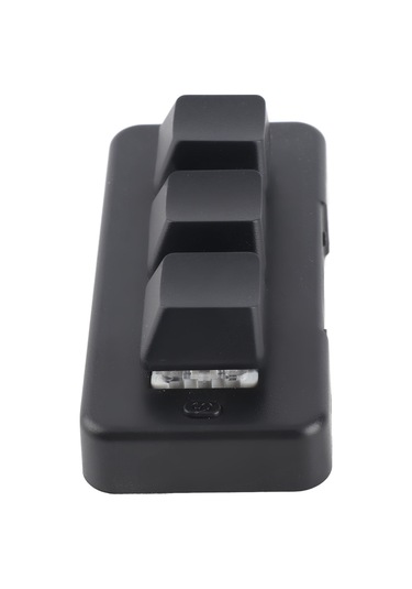 Tenfowee Rgb Işıklı 3 Tuşlu Programlanabilir Makro Klavye, Usb Plug & Play, Abs Malzeme, Oyuncu Ve Dıy İçin Mini Mekanik Klavye Siyah