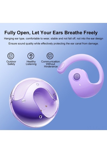 Pazly Kablosuz Kulaklık Ows Bt5.4 Ipx5 Su Geçirmez Spor Kulaklık - Uzun Pil Ömrü - Tüm Kulak Tipleri İçin