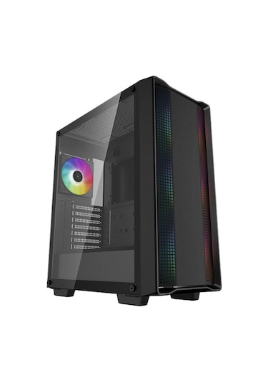 Deepcool CC560 V2 PF550 550W 80Plus Mid-Tower 4X Rainbow Fanlı Bilgisayar Kasası Siyah