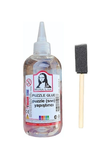 Puzzle Yapıştırıcı 250 ML 1 Adet ve Dağıtıcı Sünger Fırça 1 Adet