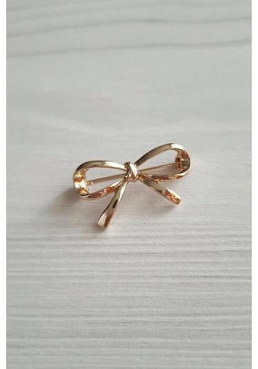 Proshik Broş Fiyonk Altın Renkli Takı 269844503 Altın Rengi