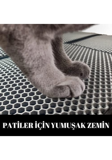 Okavango Kedi Tuvalet Önü Paspası Elekli Kedi Tuvaleti Önü Paspası 60 x 70 CM