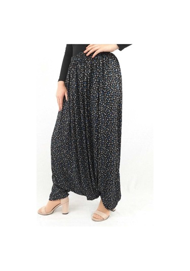 Özözkanlar Çiçekli Yöresel Menekşe Aşağıdan Ağlı Şalvar Renk-2 Çok Renkli