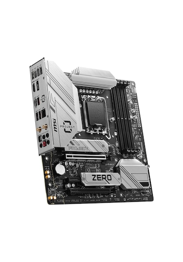 MSI B760M PROJECT ZERO DDR5 7800 MHZ (OC) RGB mATX Anakart