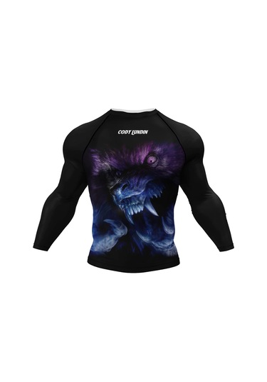 Prosperlink Cody Lundin Sıkı Uzun Kollu Mma Bjj Savaş Tişörtü - Grappling Eğitimi İçin Spor Kıyafetierkek WHITE