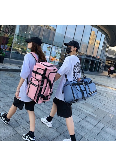 Dianziye Erkek Ve Kadın İçin Büyük Kapasiteli Su Geçirmez Seyahat Çantası - Spor Ve Fitness Çantası, Siyah, Büyük Boy Çok Renkli