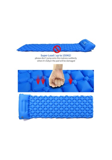 Widesea Şişirilebilir Neme Dayanıklı Ultra Hafif Kamp Matı Mavi