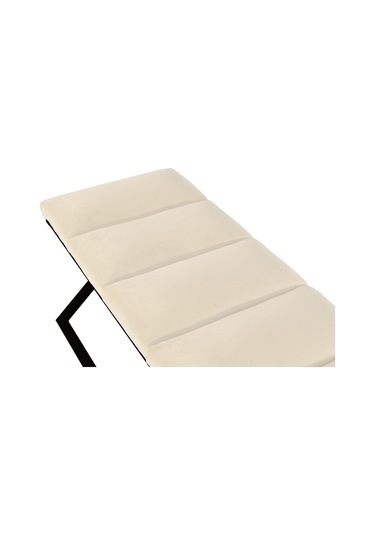 Varcera Black- Beyaz Dilimli Model Puf & Bench & Koltuk & Oturma Bankı & Yatak Odası Önü