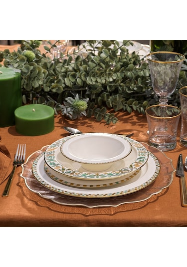 Schafer Tılsım Jade Yemek Takımı 60 Parça-yeşil