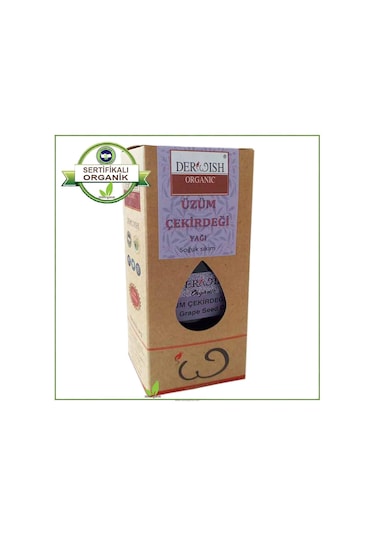 Derwish Organik Kara Üzüm Çekirdeği Yağı 100 ML