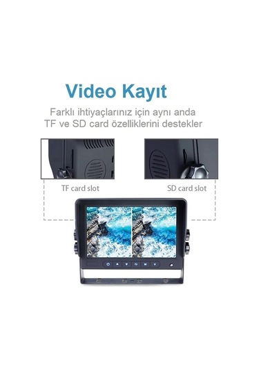 Blacksys Betoptek Btm710 Ticari Araç Ekranlı 3 Lü Kamera Sistemi Btm710