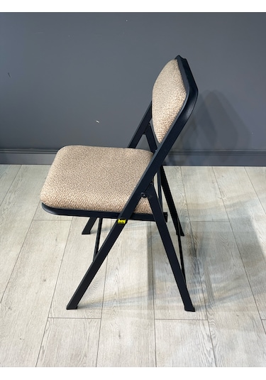 Hey 4'lü Katlanır Kamp Sandalyesi Piknik Sandalyesi Kahverengi