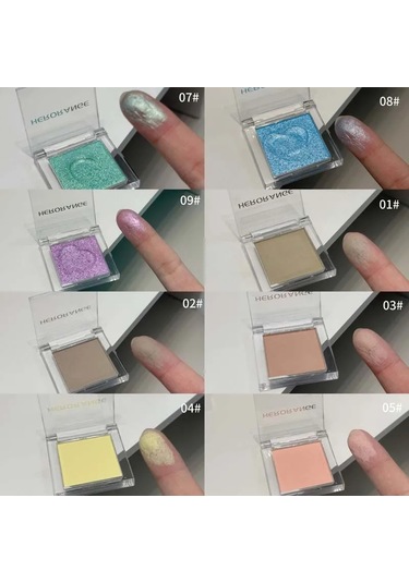 Makyaj Sarı Mat Çıplak Göz Farı Krem Ipeksi Su Geçirmez Yumuşak Göz Farı 05 C01