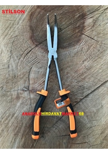 Stilson Uzun Kargaburun Pense Eğri Uçlu 280 Mm Kargaburnu
