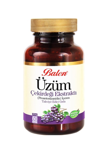 Balen Üzüm Çekirdeği Ekstraktı 375 Mg 60 Kapsül