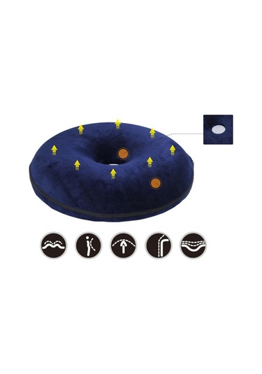 Suntek Donut Koltuk Minderi Hemoroid Kuyruk Sokumu Kemiği Gri Gri Diğer