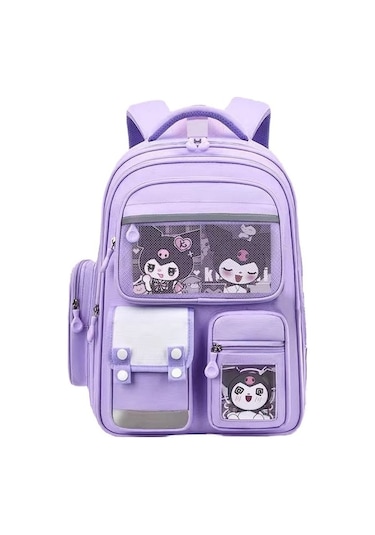 Maoyaya Ss Sırt Kuromi Kapasiteli Ilkokul Çantası-mor Büyük Nq Mor