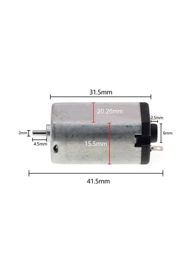 Rs180 Dc 4-8V 6V Motor Yüksek Rpm Motor 32000 Rpm Rc-Araba-Robot