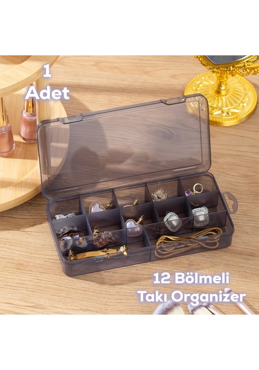 Porsima Org-600 Çok Amaçlı Bölmeli Kutu Organizer Takı Kutusu Ant