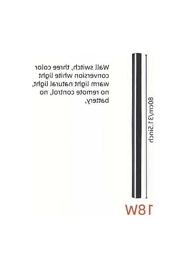 Fastbuy Modern Led Duvar Apliksi 80 Cm 31.59 İnç, Anahtar Kontrollü, Sıcak Beyaz Işık, Ahşap, Oturma/yatak/yemek Odası Ahşap