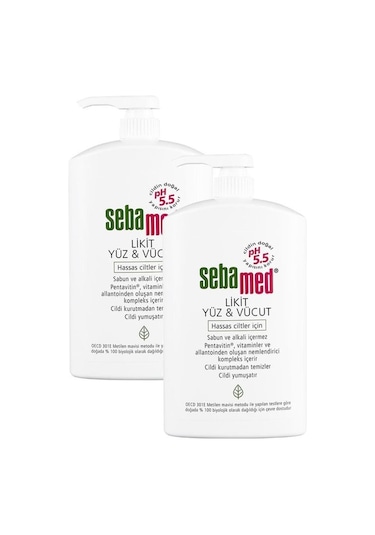 Sebamed Likit Yüz  ve Vücut Temizleyici 2 x 1 L